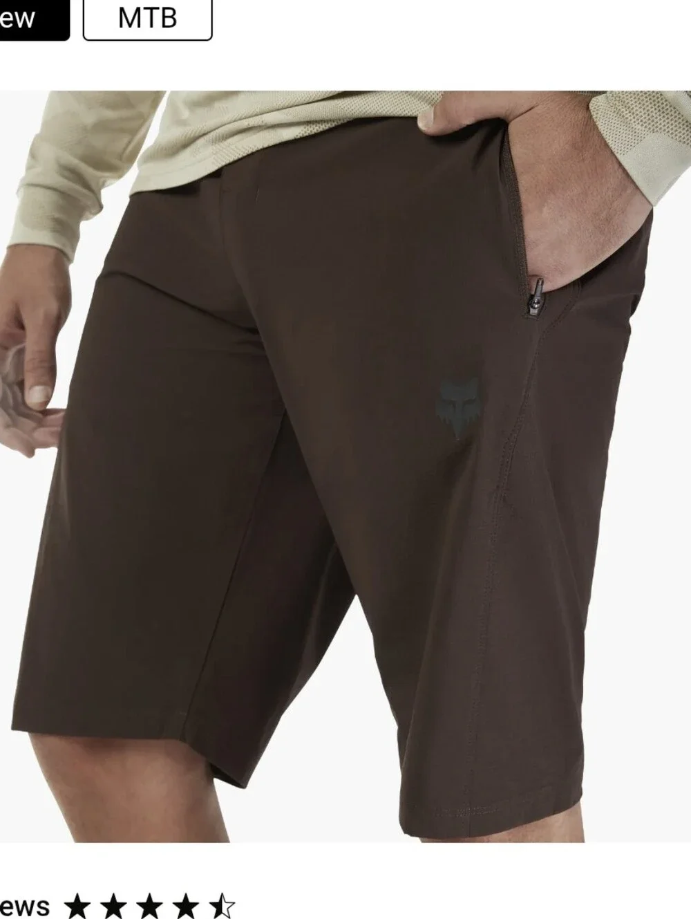 Ranger Lined Shorts - Brown Size 34